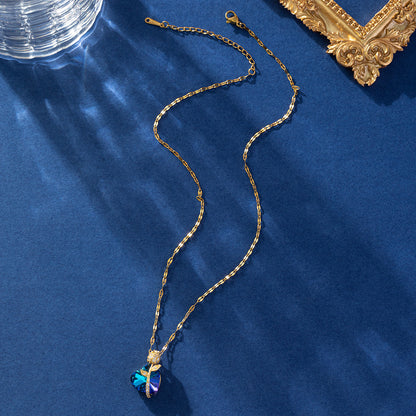 Blue Sapphire Taö Necklace | Divine Radiance